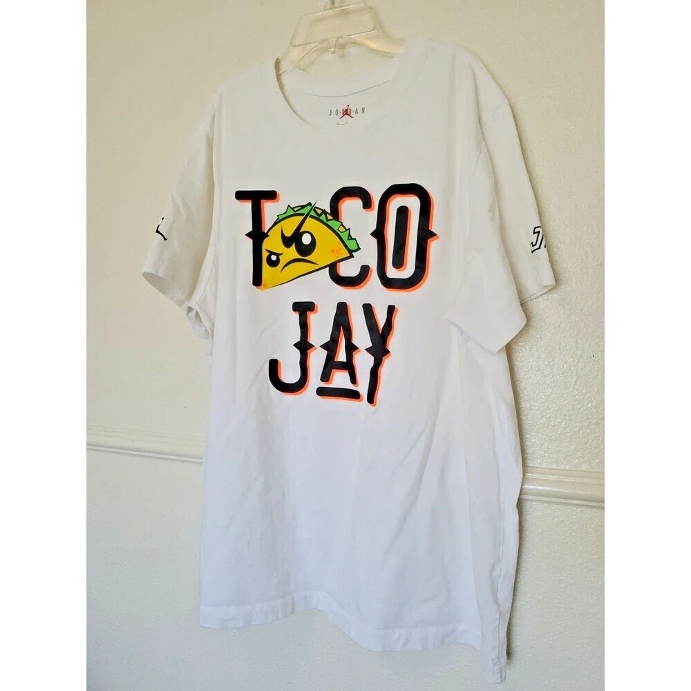 Jordan Jayson Tatum Taco Jay Tee/T-Shirt DV5538-100 White Mens XL‎